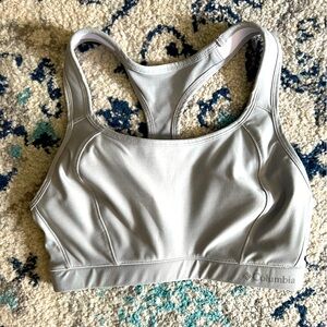 NEW (no tags) Columbia Light Gray Sports Bra